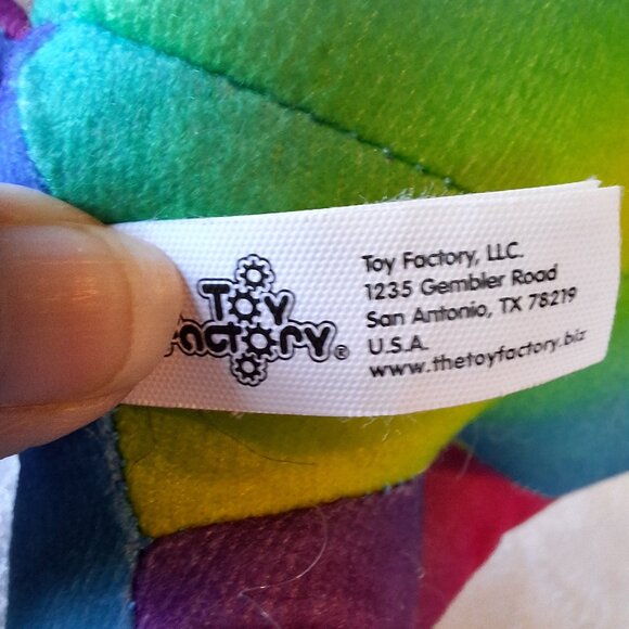 Toy Factory Scooby Doo 9” Rainbow Tie Dye Colorful Stuffed Plush Dog Toy Factory - Picture 2 of 13